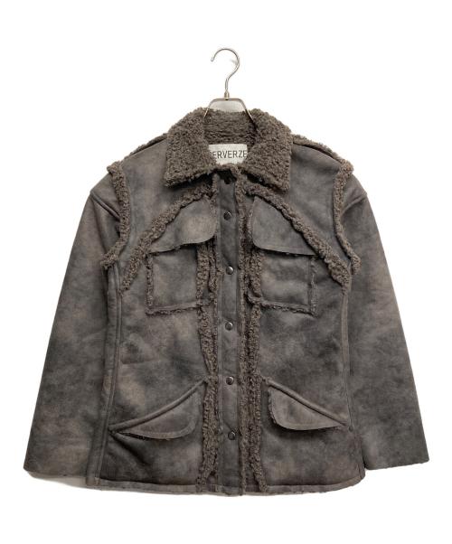 PERVERZE（パーバーズ）PERVERZE (パーバーズ) ムートンジャケット ブラウン サイズ:無しの古着・服飾アイテム