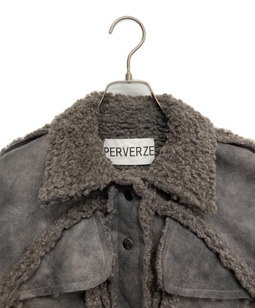PERVERZE（パーバーズ）PERVERZE (パーバーズ) ムートンジャケット ブラウン サイズ:無しの古着・服飾アイテム