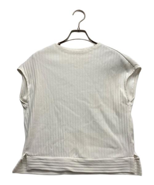 TOMORROW LAND（トゥモローランド）TOMORROW LAND (トゥモローランド) ノースリーブカットソー ホワイト サイズ:Sの古着・服飾アイテム