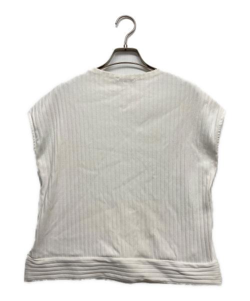 TOMORROW LAND（トゥモローランド）TOMORROW LAND (トゥモローランド) ノースリーブカットソー ホワイト サイズ:Sの古着・服飾アイテム