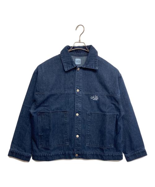 kaoyorinakami（カオヨリナカミ）KAOYORINAKAMI (カオヨリナカミ) ロゴ刺繍デニムジャケット インディゴ サイズ:M 未使用品の古着・服飾アイテム