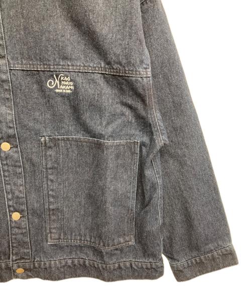 kaoyorinakami（カオヨリナカミ）KAOYORINAKAMI (カオヨリナカミ) ロゴ刺繍デニムジャケット インディゴ サイズ:M 未使用品の古着・服飾アイテム