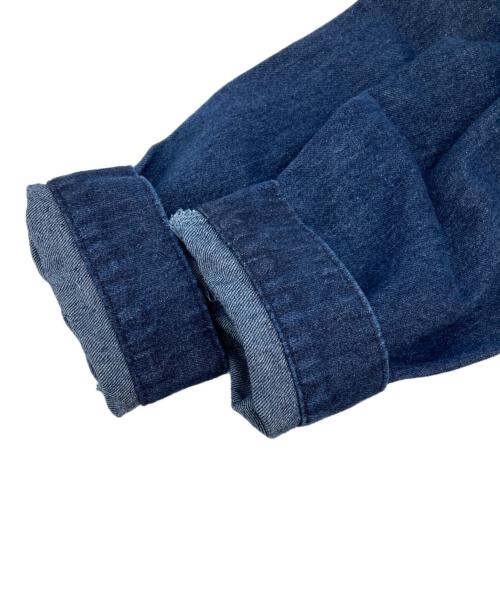 kaoyorinakami（カオヨリナカミ）KAOYORINAKAMI (カオヨリナカミ) ロゴ刺繍デニムジャケット インディゴ サイズ:M 未使用品の古着・服飾アイテム