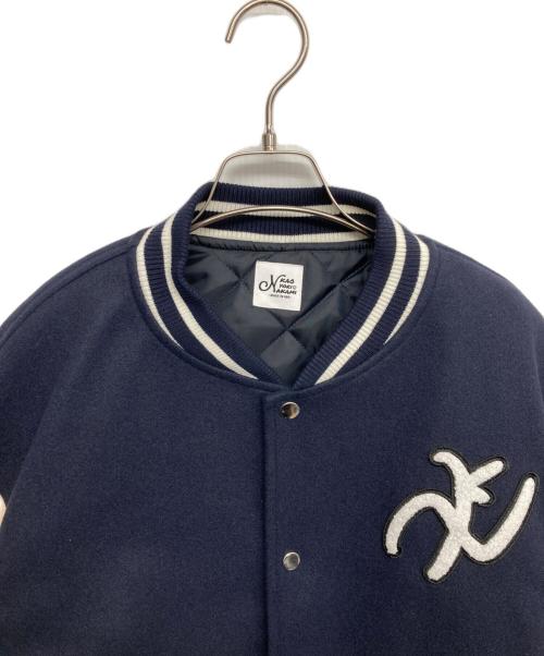 kaoyorinakami（カオヨリナカミ）KAOYORINAKAMI (カオヨリナカミ) スタジャン ネイビー サイズ:M 未使用品の古着・服飾アイテム