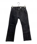 HARLEY-DAVIDSONハーレーダビッドソン）の古着「ブーツカットデニムパンツ」｜ブラック