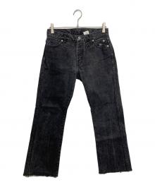 HARLEY-DAVIDSON（ハーレーダビッドソン）の古着「ブーツカットデニムパンツ」｜ブラック