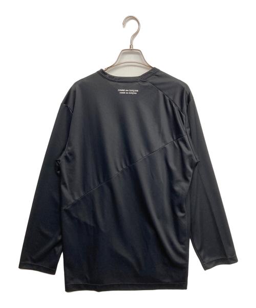 COMME des GARCONS COMME des GARCONS（コムデギャルソン コムデギャルソン）COMME des GARCONS COMME des GARCONS (コムデギャルソン コムデギャルソン) バックネックロゴカットソー ブラック サイズ:Lの古着・服飾アイテム