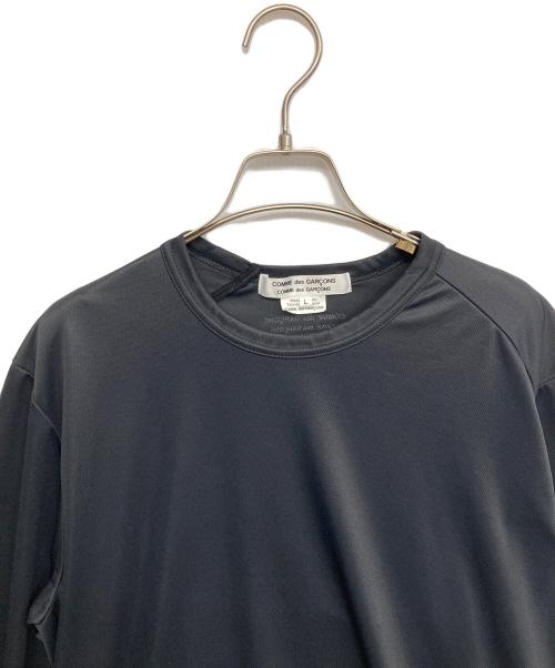 COMME des GARCONS COMME des GARCONS（コムデギャルソン コムデギャルソン）COMME des GARCONS COMME des GARCONS (コムデギャルソン コムデギャルソン) バックネックロゴカットソー ブラック サイズ:Lの古着・服飾アイテム