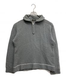 COMME des GARCONS HOMME PLUS（コムデギャルソンオムプリュス）の古着「ハーフジップニット」｜グレー