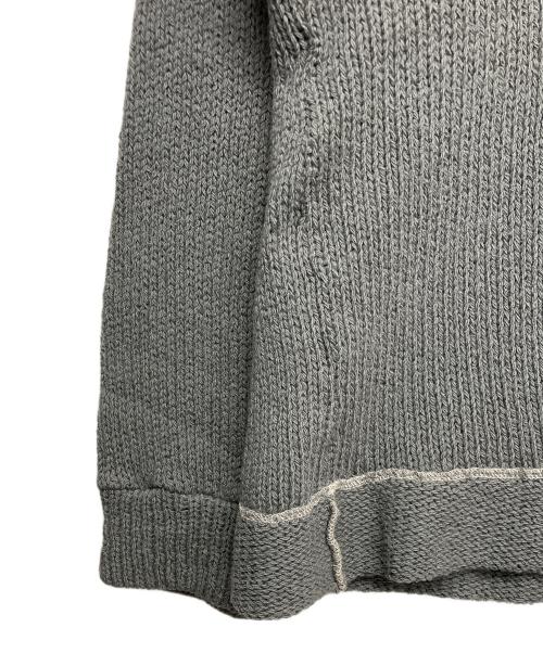 COMME des GARCONS HOMME PLUS（コムデギャルソンオムプリュス）COMME des GARCONS HOMME PLUS (コムデギャルソンオムプリュス) ハーフジップニット グレー サイズ:無しの古着・服飾アイテム