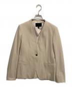 icBアイシービー）の古着「Fiedノーカラージャケット」｜ベージュ