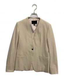 icB（アイシービー）の古着「Fiedノーカラージャケット」｜ベージュ