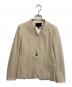 icB（アイシービー）の古着「Fiedノーカラージャケット」｜ベージュ