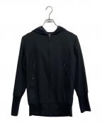 Y'sワイズ）の古着「ウールフードジャケット」｜ブラック