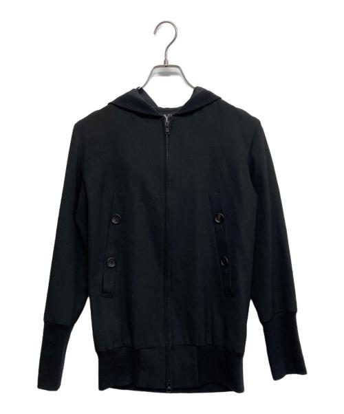 Y's（ワイズ）Y's (ワイズ) ウールフードジャケット ブラック サイズ:3の古着・服飾アイテム