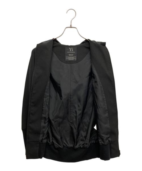 Y's（ワイズ）Y's (ワイズ) ウールフードジャケット ブラック サイズ:3の古着・服飾アイテム