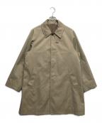 green label relaxingグリーンレーベルリラクシング）の古着「ミドル ステンカラー コート」｜ベージュ