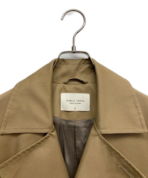PUBLIC TOKYO（パブリックトウキョウ）PUBLIC TOKYO (パブリックトウキョウ) トレンチコート ベージュ サイズ:1の古着・服飾アイテム