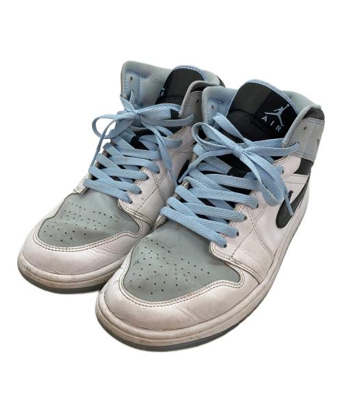 NIKE（ナイキ）NIKE (ナイキ) エアジョーダン1 ミッド ホワイト×ブルー サイズ:28の古着・服飾アイテム