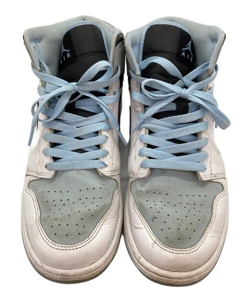 NIKE（ナイキ）NIKE (ナイキ) エアジョーダン1 ミッド ホワイト×ブルー サイズ:28の古着・服飾アイテム