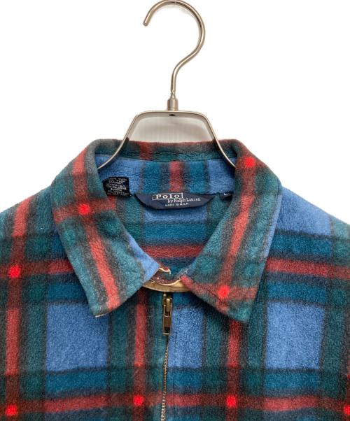 POLO RALPH LAUREN（ポロ・ラルフローレン）POLO RALPH LAUREN (ポロ・ラルフローレン) フリースジャケット ブルー サイズ:Lの古着・服飾アイテム