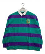 X-LARGEエクストララージ）の古着「Long sleeve POLO shirt」｜グリーン