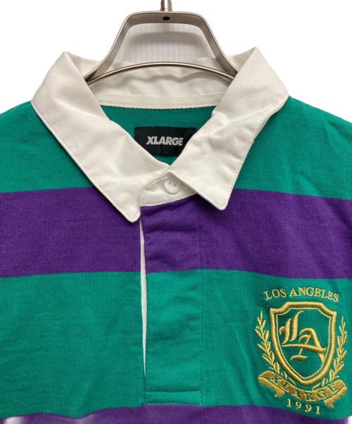X-LARGE（エクストララージ）X-LARGE (エクストララージ) Long sleeve POLO shirt グリーン サイズ:Lの古着・服飾アイテム