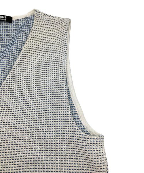 RAF SIMONS（ラフシモンズ）RAF SIMONS (ラフシモンズ) ニットベスト ホワイト サイズ:FREEの古着・服飾アイテム