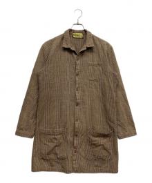 NEMETH（ネメス）の古着「ハウンドトゥースカバーオール」｜ブラウン