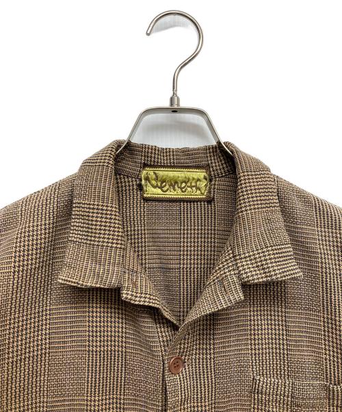 NEMETH（ネメス）Nemeth (ネメス) ハウンドトゥースカバーオール ブラウン サイズ:FREEの古着・服飾アイテム