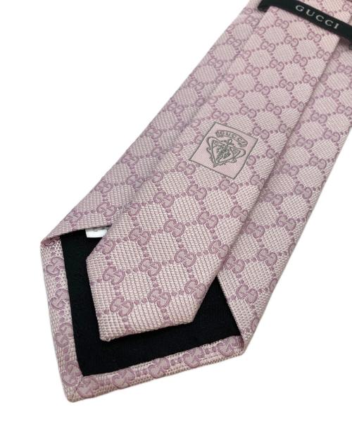 GUCCI（グッチ）GUCCI (グッチ) GGネクタイ ピンク サイズ:記載無の古着・服飾アイテム