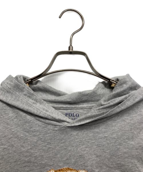 POLO RALPH LAUREN（ポロ・ラルフローレン）POLO RALPH LAUREN (ポロ・ラルフローレン) プリントパーカー グレー サイズ:XLの古着・服飾アイテム