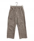 maillotマイヨ）の古着「Wide Easy Trouser」｜ブラウン