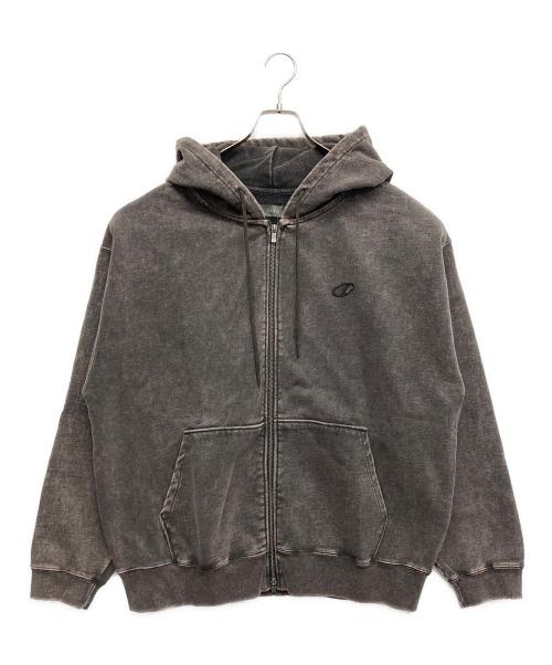 CLEL（クレイル）CLEL (クレイル) Heavy Weight Logo Embroidered Full-Zip Hoodie ブラック サイズ:M 未使用品の古着・服飾アイテム