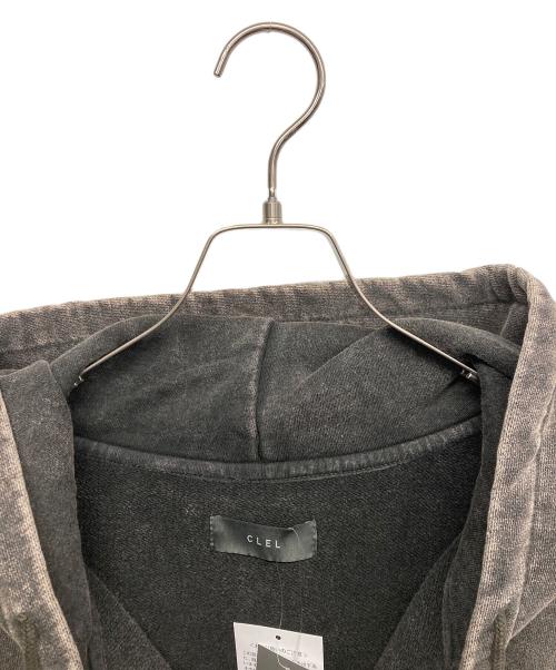 CLEL（クレイル）CLEL (クレイル) Heavy Weight Logo Embroidered Full-Zip Hoodie ブラック サイズ:M 未使用品の古着・服飾アイテム