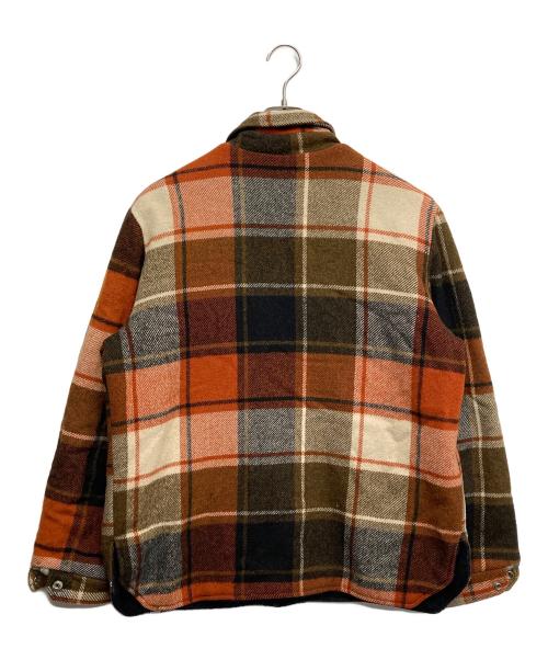 hall american（ホールアメリカン）hall american (ホールアメリカン) チェックウールスポーツジャケット レッド サイズ:40の古着・服飾アイテム