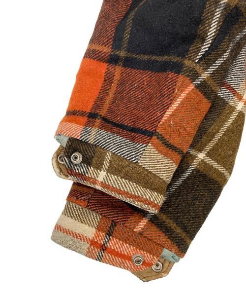 hall american（ホールアメリカン）hall american (ホールアメリカン) チェックウールスポーツジャケット レッド サイズ:40の古着・服飾アイテム