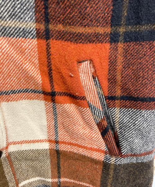 hall american（ホールアメリカン）hall american (ホールアメリカン) チェックウールスポーツジャケット レッド サイズ:40の古着・服飾アイテム