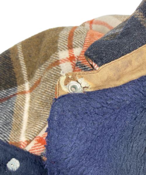 hall american（ホールアメリカン）hall american (ホールアメリカン) チェックウールスポーツジャケット レッド サイズ:40の古着・服飾アイテム