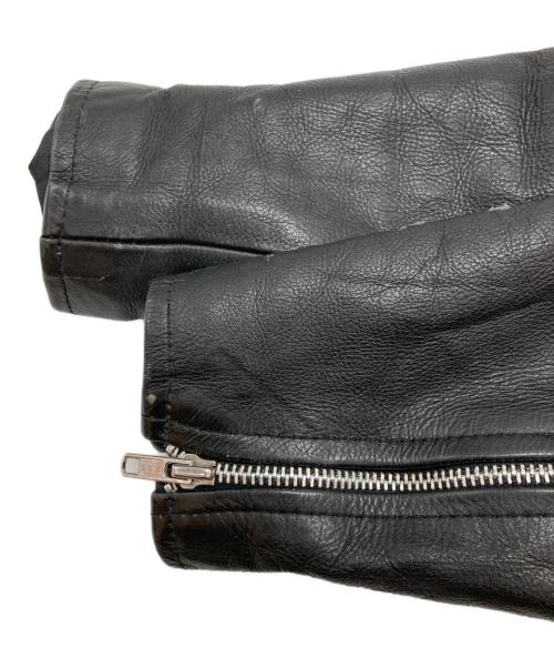 古着（フルギ）古着 (フルギ) ダブルライダースジャケット ブラック サイズ:表記なしの古着・服飾アイテム