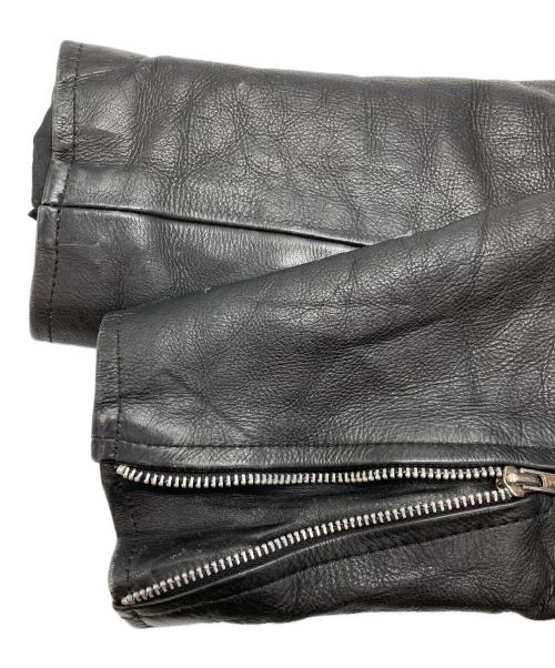 古着（フルギ）古着 (フルギ) ダブルライダースジャケット ブラック サイズ:表記なしの古着・服飾アイテム