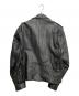 古着 (フルギ) ダブルライダースジャケット ブラック サイズ:表記なし：18000円