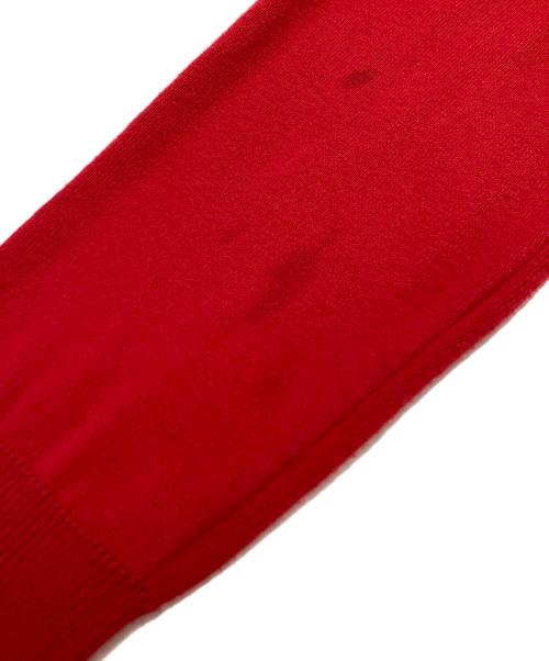 POLO RALPH LAUREN（ポロ・ラルフローレン）POLO RALPH LAUREN (ポロ・ラルフローレン) Vネックニット レッド サイズ:XSの古着・服飾アイテム