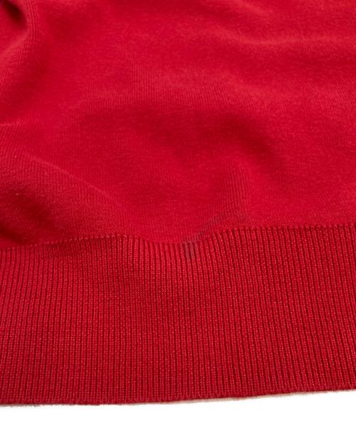 POLO RALPH LAUREN（ポロ・ラルフローレン）POLO RALPH LAUREN (ポロ・ラルフローレン) Vネックニット レッド サイズ:XSの古着・服飾アイテム