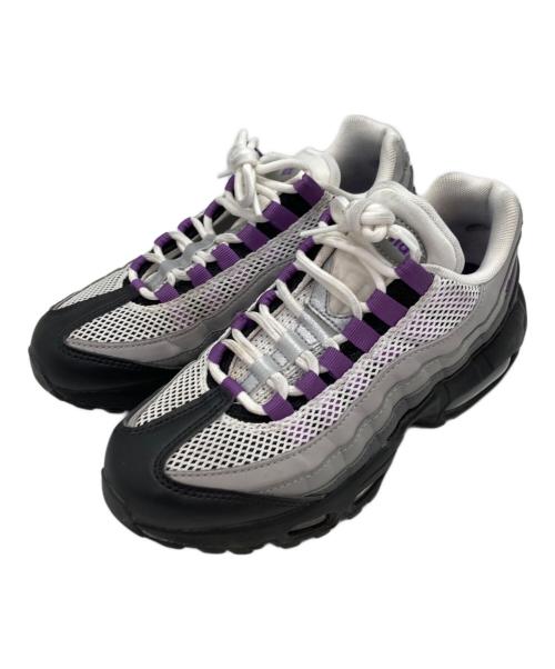 NIKE（ナイキ）NIKE (ナイキ) ウィメンズ エアマックス 95 パープル×ホワイト サイズ:24ｃｍの古着・服飾アイテム