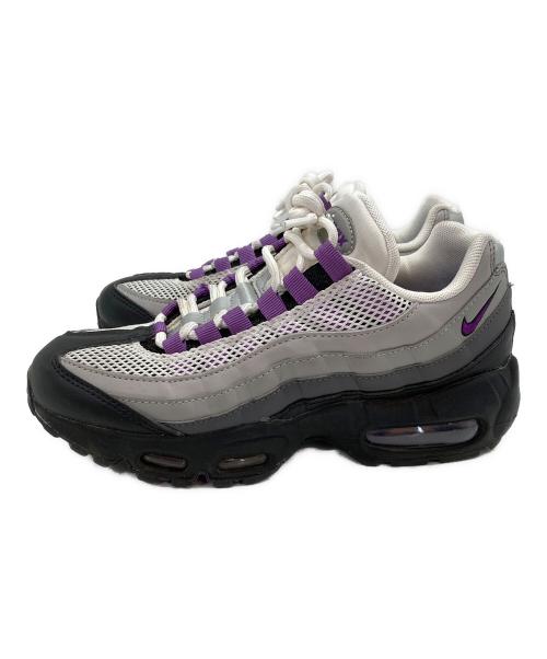 NIKE（ナイキ）NIKE (ナイキ) ウィメンズ エアマックス 95 パープル×ホワイト サイズ:24ｃｍの古着・服飾アイテム