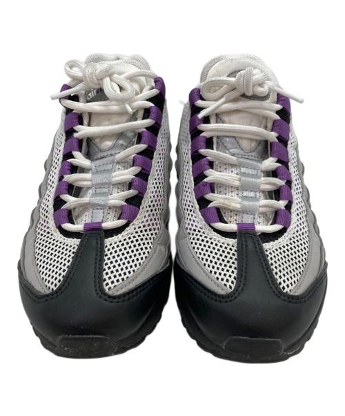 NIKE（ナイキ）NIKE (ナイキ) ウィメンズ エアマックス 95 パープル×ホワイト サイズ:24ｃｍの古着・服飾アイテム