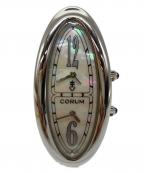 CORUMコルム）の古着「オーバル型腕時計」｜ホワイト