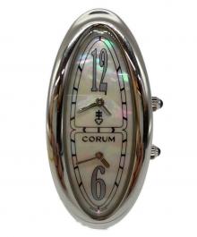 CORUM（コルム）の古着「オーバル型腕時計」｜ホワイト