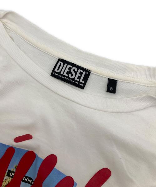 DIESEL（ディーゼル）DIESEL (ディーゼル) プリントTシャツ ホワイト サイズ:Sの古着・服飾アイテム